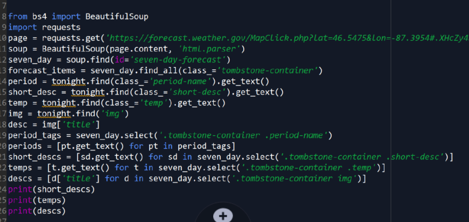 Scrape Example